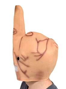 1pc Disdain Head Cover Halloween Prank Mask Bar Performance DJ Funny Gag Prop - Multicolor - View 3