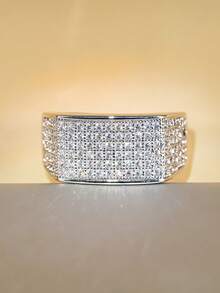 1 st elegant ring med kubisk zirkonia, bröllops- och årsdagstillbehör för kvinnor, present - 1# - Visa 9