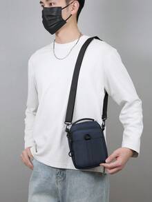 1pc New Men's Casual Crossbody Bag, Multifunctional Shoulder Bag, Coin Purse, Daily Commute Minimalist Backpack, Portable Crossbody Bag - Multicolor - View 3