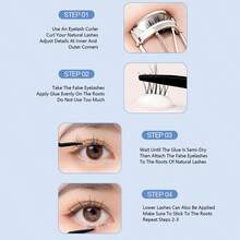 Round Tip Eyelash Tweezers, High Precision Lash Extension Tweezers With Comb, Beginner Eyelash Grafting Tool - Multicolor - View 5