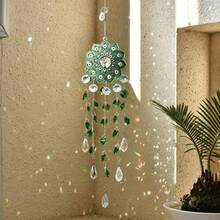 1pc Mandala Flower Tree Of Life Crystal Suncatcher Garden Light-Collecting Decor Birthday Party Decoration - Hanging Ornament - View 5