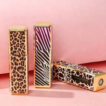 5ML Textured Leopard Print Square Perfume Refillable Bottle, Portable Travel Bottom-Fill Perfume Bottle - Multicolor - View 2