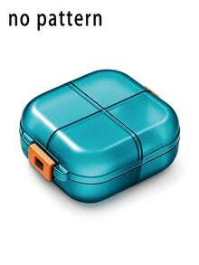 Cartoon Black Cat & Goldfish Round Portable Pill Box, Mini Compartment Medicine Storage Box, Portable Pill & Vitamin Dispenser, Suitable For Daily Commute, Business Trip, Travel, Home Use, Cute & Adorable Desktop Organizer, Personal Pill Dispensing Box - Multicolor - View 11