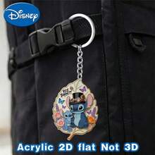 1pc Cute Cartoon Disney Stitch Tree Leaf Style Keychain, Kawaii Character Pendant Key Ring, BiU Heart Print Bag Charm, Birthday Gift For Teen Girls And Women, Backpack Handbag Car Accessory, Cute Keychain, Women's Keychain, Men's Key Chain, Keychain Pendant, Car Accessory, Back To School, Cool Charm - Multicolor - View 4