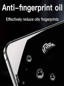 4pcs 8K HDR Privacy Tempered Glass Screen Protector Compatible With IPhone 18 Pro Max 18 Pro 17 Pro Max 17e 16 15 14 13 12 11 Plus Mini X/XS XS Max XR 7 8 9H+ Hardness, Easy Installation, 28° Privacy Tempered Glass, Bubble Free - Black - View 3