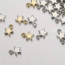 100pcs CCB Gold & Silver Random Mixed Color Pentagram Pendant For DIY Necklace Bracelet Jewelry Accessories Material Wholesale - Multicolor - View 6