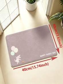 SANJIANGDI 1 buah Keset Dapur Kelinci Kecil Ungu Taro Wangi, Bahan Kasmir Imitasi 0,6mm, Lembut dan Dapat Dicuci dengan Mesin, Cocok untuk Dapur, Lorong, Kamar Mandi, Ruang Tamu, Pintu Masuk Luar Ruangan, dan Toilet, Dapat Digunakan Sepanjang Tahun dan Dapat Disesuaikan dengan Berbagai Kesempatan. - MultiWarna - View 13