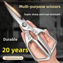 Household Japanese SK5 Kitchen Scissors, Made Of Stainless Steel, Multi-Functional, Suitable For Cutting Chicken Bones And Fish, Imported Scissors - Multicolor - View 2