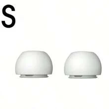 Pro1/2 Replacement Ear Tips [4 Pairs], Silicone Noise Cancelling Earbud Tips (Sizes XS/S/M/L, White) - View 13