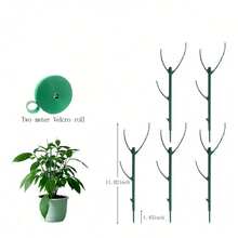 6pcs Monstera Plant Support Stakes, 5 Support Stakes + 1 Roll 1m Hook And Loop Strap, Durable Climbing Plant Accessories, Garden Outdoor Decor, Home Decor Accessories, Suitable For Patio Balcony Garden, Spring Gardening Gift - A - View 11