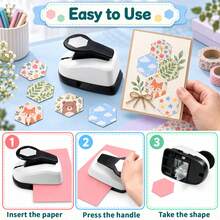 1 Inch 25mm Hexagon Paper Punch Cutting Tool, Daily Fashion Hexagon Shape, 1 Inch 25mm DIY Portable, Suitable For Paper Crafts, Card Making, Scrapbooking, Journaling, Students - 1 Inch 25mm Hexagon Puncher - View 7
