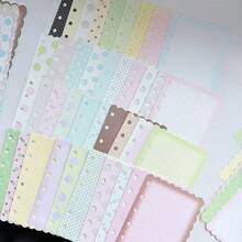 A6/A7/M5 Cute Wavy Edge Polka Dot Loose Leaf Refill Paper 40 Sheets Colorful Non-Repeating Loose Pages Suitable For A6 A5 Planner Notebooks - A - View 8