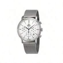 Orient Men's Quartz Watch, White Dial, Stainless Steel Band, Business Minimalist Style, Suitable For Daily Wear, Various Holiday Occasions And As A Gift RA-KV0402S10B - White - View 6