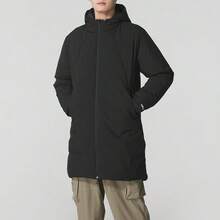 Adidas Authentic Men's Warm Jacket Down Mid-Length Padded Coat JL9616 - Black - View 4