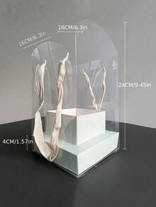 5pcs Portable Flower Box Set, Transparent Waterproof Flower Packaging Box, Flower Handbag, Floral Arrangement Box, Mother's Day Flower Gift Box, Flower Packaging Supplies, Flower Materials, Small Business Tools, Valentine's Day Party Gifts - A - View 11