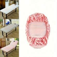 2pcs Luxury Bed Cover With Face Hole - Thickened Anti-Sand Spa Bed Sheet, Machine Washable, Vibrant Print Design Suitable For Beauty Salon And Home Relaxation Massage Bed Cover - Multicolor - View 7