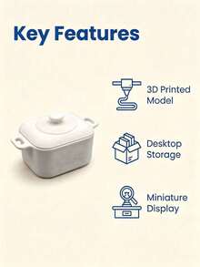 1pc Clay Pot-Shaped Storage Box With Removable Lid, Jewelry Organizer, Desktop Jewelry Storage Organizer, Desktop Decorative Small Container, Compact And Portable, Suitable For Jewelry, Vanity, Bathroom, Home Decor, Desktop Storage, Decorative Storage, Decorative Ornament, Holiday Decor, Back To School, Halloween, Christmas - Multicolor - View 10