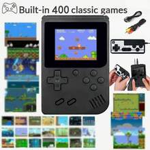 1 pieza Consola de juegos portátil retro Macaron Mini 400-en-1 con pantalla grande, 400+ juegos clásicos, conexión a TV y varios colores disponibles - Multicolor - Ver 21