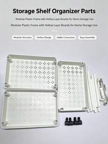 1pc Plastic Storage Rack, Not As Elegant As Metal Ones, Heavy-Duty Rolling Storage Cart - Mobile Storage Rack With Wheels, Space-Saving For Kitchen, Bathroom, Bedroom, Office - Smooth Rolling Casters, Sturdy Plastic Construction - Modern White Multipurpose Shelving Unit For Home & Commercial Use, High-Quality Design, Essential For Small Spaces Kitchen Items Kitchen Accessories Kitchen Tools - Multicolor - View 9