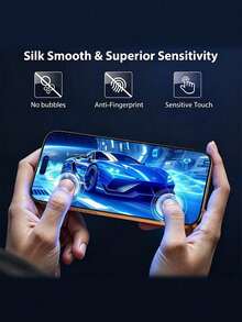 2-In-1 Set: 1pc Privacy Tempered Glass Screen Protector + 1pc HD Tempered Glass Screen Protector. Scratch-Resistant, Shock-Proof, Oleophobic Coating, Smooth Touch. Compatible With IPhone X/XR/11/12/13/14/15/16/16 Plus/16 Pro/16 Pro Max/16 E/17/17 Air/17 Pro/17 Pro Max Series. Phone Accessories, Compatible With Phone Cases. - Clear - View 6