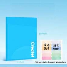 Plastic 2-Pocket A3 Portable File Folder, Multi-Function Document Pocket Folder, Letter Size - Multicolor - View 6