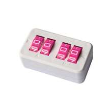 1PC Board Game Score Tracker 4 Digit Portable Scorekeeper Adjustable Wheel Counter For Sports Entertainment And Study Sessions - Multicolor - View 10