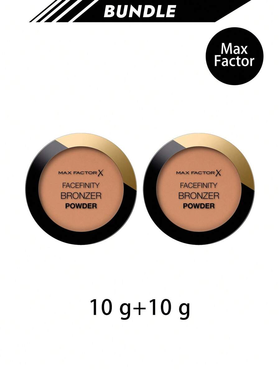 Max Factor [Bundle] Facefinity Matte Powder Bronzer Light Bronze 10 G X 2 - Light Bronze - View 1