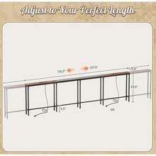 Sofa & Console Tables - Brown - View 9