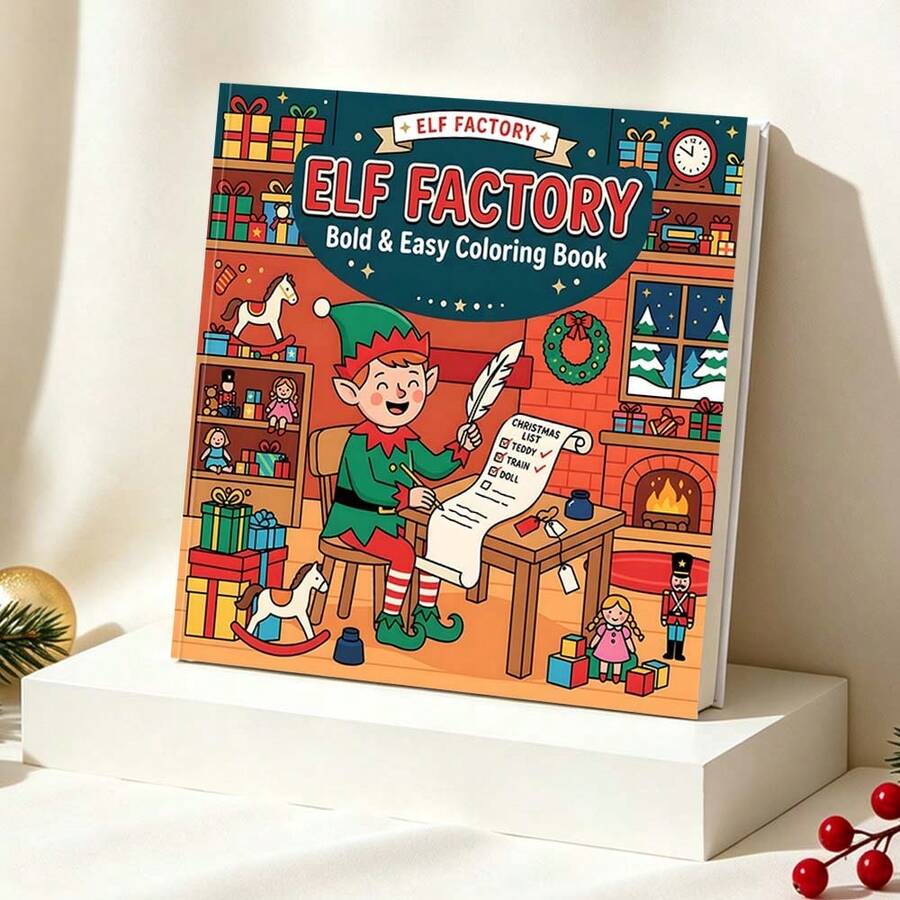 GDTME (24 Pages/140g) Warm Christmas: Cozy And Soothing Coloring Book ...
