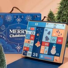 ChristmasDecorations,1 Set Christmas Countdown Calendar,Blue/Pink/Green/Red,Includes 24 Cardboard Treasure Boxes,Can Be Used To Fill Countdown Calendar Storage Boxes,Perfect Choice For DIY Gifts And Holiday Decorations - View 5