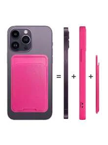 Universal Phone Adhesive Card Holder, Compatible With Multiple Phone Models, Can Store Transit Cards, Access Cards, ID Cards, Credit Cards, Etc., Prevent Card Loss. Unisex, Magsafe Card Holder. - Model C - View 3