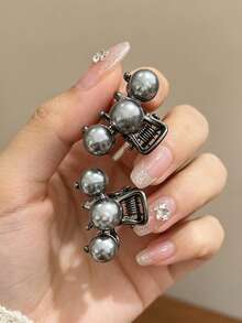 4/10PCS Luxury Style Sparkling Rhinestone Mini Hair Claw Clips, Elegant Rhinestone Bangs Clips, Glamorous Hair Clips, Versatile Niche Hair Accessories, Non-Slip And Secure, Suitable For Daily Commute, Party And Banquet - Multicolor - View 11