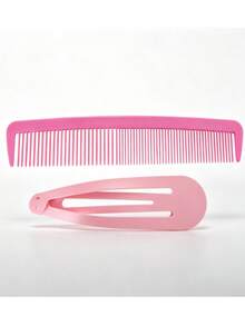 1 Set Large Pink & Blue Giant Comb Hair Clip Set, Photo Prop Decorative Clip, Bag Clip, Party Supplies, Creative Decorative Prank Gift - Multicolor - View 6
