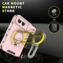 Order And Follow Store To Get Free Lanyard, New Arrival, First Launch Duo Foldable Phone Case With Sliding Lens Cover, Push-Window Kickstand, Anti-Drop Foldable Phone Case + Hand Strap Phone Case/Compatible With Samsung FOLD8/Z FLIP8/FLIP7FE/FLIP6/FOLD8ULTRA/FOLD7/FOLD6/Foldable Phone Case - Rose Gold - View 2