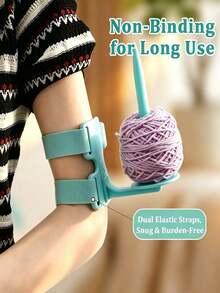 Portable Clip-On Yarn Holder, Rotatable Yarn Ball Holder With Adjustable Strap, Anti-Tangle Yarn Dispenser, Suitable For Knitting And Crochet, Desktop Mount DIY Craft Supplies, Perfect Gift For Knitting Enthusiasts - Multicolor - View 3