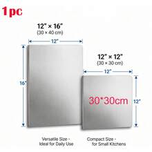 Talenan Stainless Steel Tebal & Ukuran Besar Tahan Beban Berat 2026 - Talenan Tebal Ekstra Besar, Permukaan Anti Selip, Struktur Tahan Beban Berat, Cocok Untuk Dapur, Memanggang, Daging, Sayuran, Peralatan Masak, Pecinta Kuliner - View 12