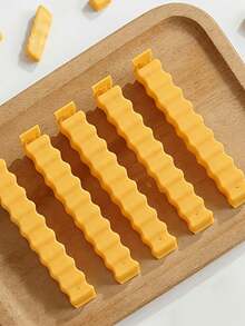 1/12/24pcs French Fries Shaped Food Sealing Clips, Creative Wavy Fries Design, Suitable For Bag Sealing, Kitchen Storage, Combining Aesthetics And Practicality Kitchen Gadget - Multicolor - View 4