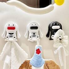 1pc Cartoon Puppy Wall Hole Cover Hook, Decorative Pipe Hole Cover, Bathroom Towel Rack Multi-Functional Hole Plug - Multicolor - View 1
