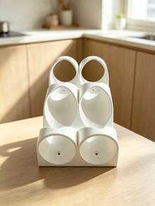 2/4 Hole Kitchen Storage Rack, Roll Storage Rack, Plastic Wrap Storage Rack, Designed For Installation On Shelves Or Under Cabinets, Can Store Baking Paper, Baking Mats, Plastic Wrap, Etc.; Each Compartment Can Hold 2 Rolls, Suitable For Storing Aluminum Foil, Baking Paper Or Other Similar Kitchen Roll Materials - Multicolor - View 7