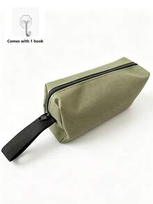 Pencil Case Storage Bag, Waterproof Portable Pencil Pouch, Minimalist Office Stationery Bag With Handle, Back To School Supplies - A - View 12