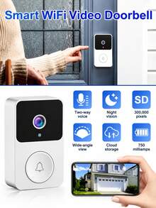 Smart Video Doorbell, Wireless Remote Home Security, Video Intercom, High-Definition Night Vision - View 5
