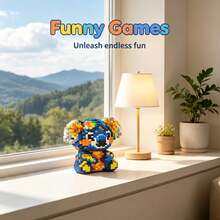 Cute Colorful Animal Collection, 1200+ To 2000+ Pieces, Halloween Gift, Creative Room Decor, Desktop Ornament, Birthday Gift, Christmas Gift, Best Friend Gift, Couple Gift, New Year Gift, Suitable For Everyone - Multi-color/ys1697/Cute Koala - View 2
