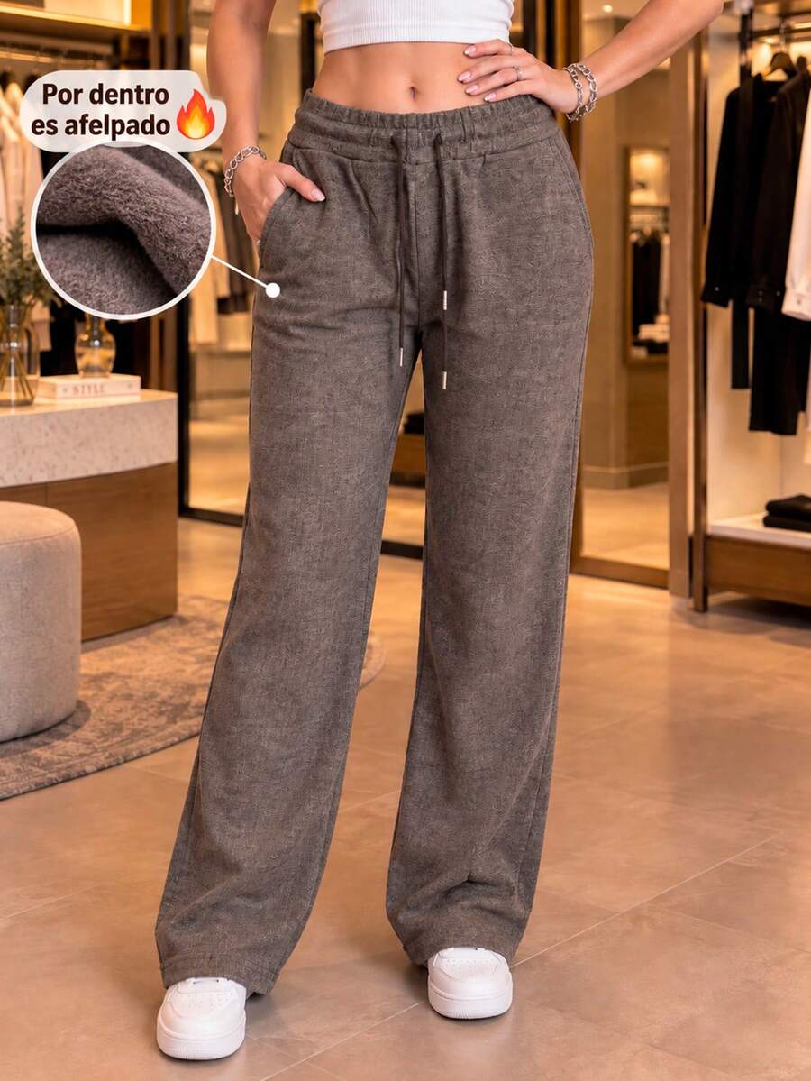 Women Pants - Coffee Brown - View 1