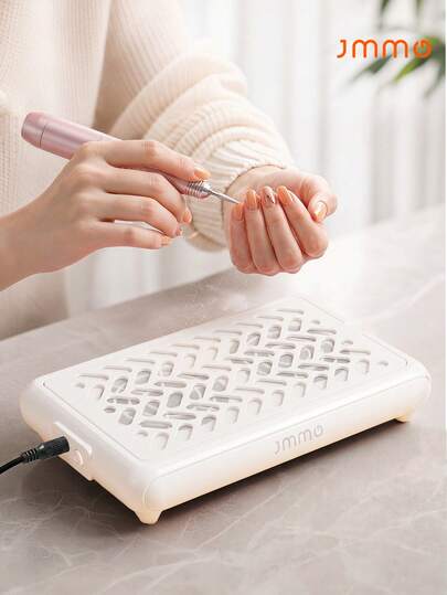 JMMO Nail Dust Collector With UK Plug, Low Noise Nail Vacuum Dust Extractor Fan, Portable Nail Art Manicure Table Suction Machine For Salon Home Use