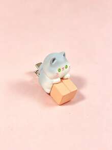 1pc Cute Cartoon Cat Hair Clip For Women, Funny Hair Accessory, Suitable For Daily Use, Gift Choice - Multicolor - View 10
