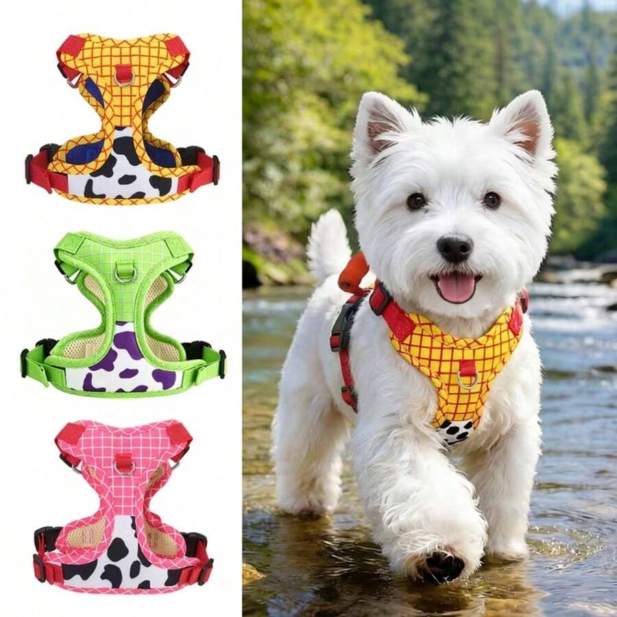 Dog Vest Harness For Small And Medium Dogs, Bichon, Corgi, Anti-Pull Dog Harness For Walking And Outdoor Use - Multicolor - View 1