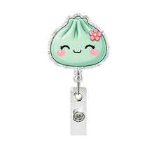 1pc Colorful Cute Bun Acrylic Retractable Rotating Badge Reel ID Holder - Multicolor - View 15