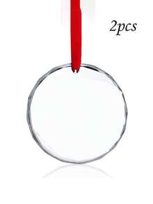 Personalized Watercolor Decor, Customized Photo Glass Decor, Couple Photo Decor, Wedding Keepsake, Christmas Decor, Christmas Family Gift And Christmas Tree Ornament - Multicolor - View 7
