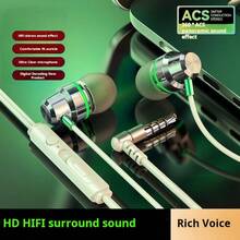 Gaming Headset With L-Shaped Plug, Convenient Use, Cool Color, Metal Ear Shell, Premium Texture, Suitable For Music, Learning, Work, Leisure And Multiple Occasions, With Microphone, Great Gift - View 5
