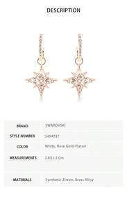 Set Anting dan Kalung Bintang Swarovski untuk Wanita - Set Anting dan Kalung - View 6
